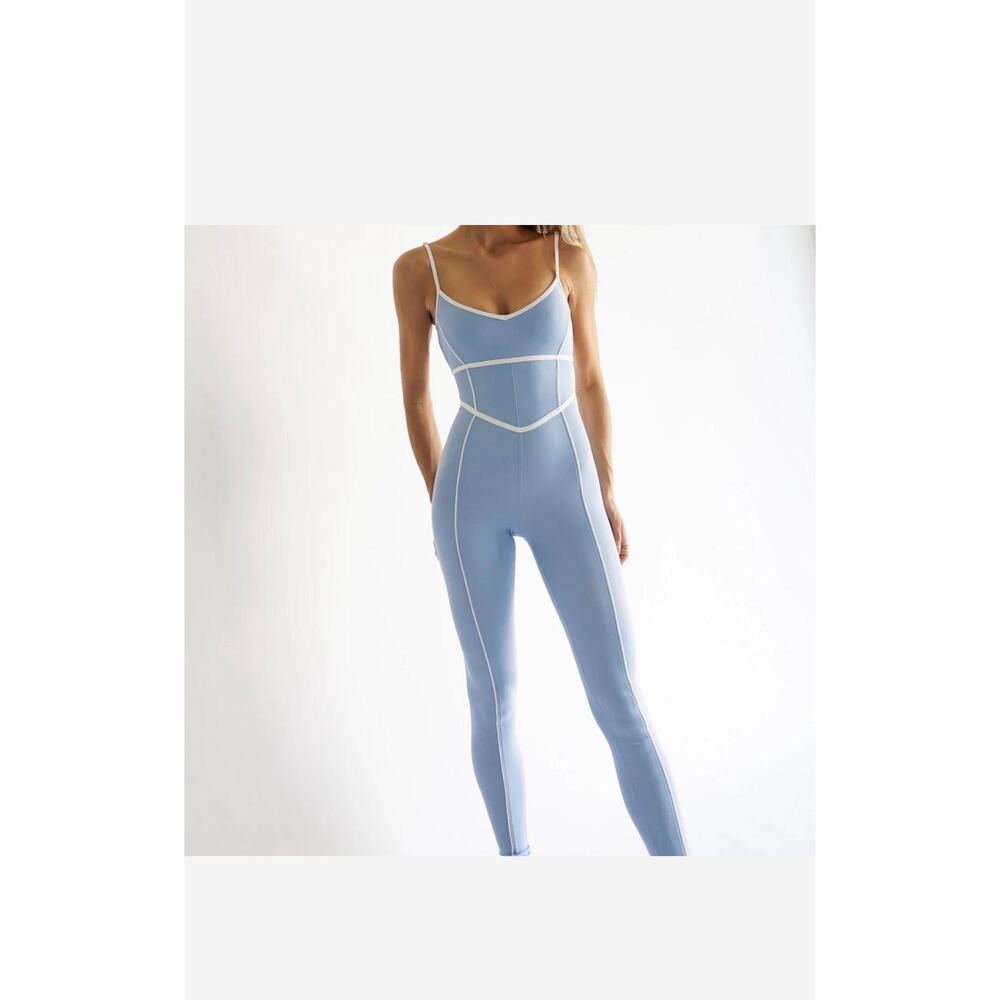Yllw the label blue jumpsuit size M - Picture 2 of 6